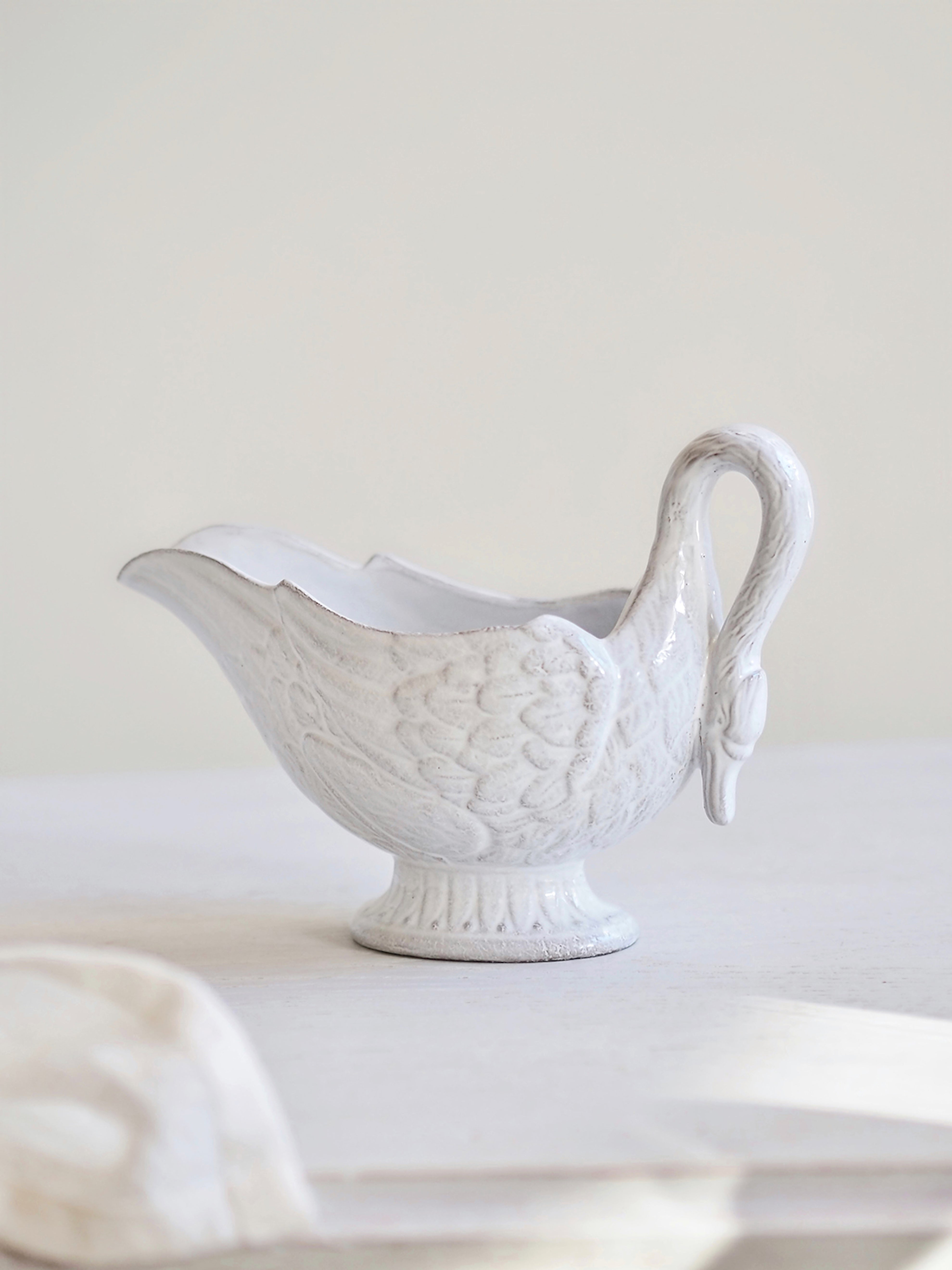 Astier de Villatte | Cygne Gravy Boat | The Cross Decor & Design
