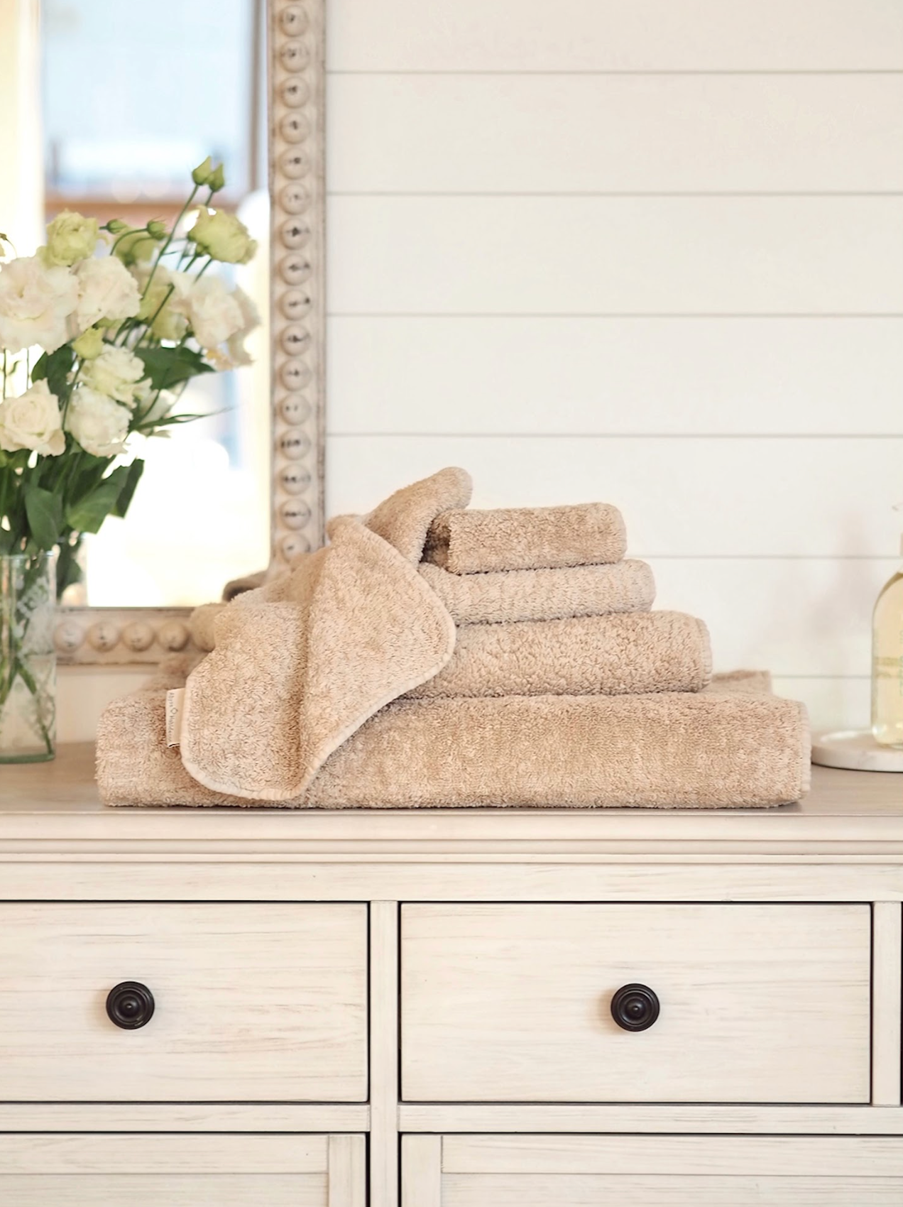 Avalon Abyss Superpile Towels | Linen | The Cross Decor & Design
