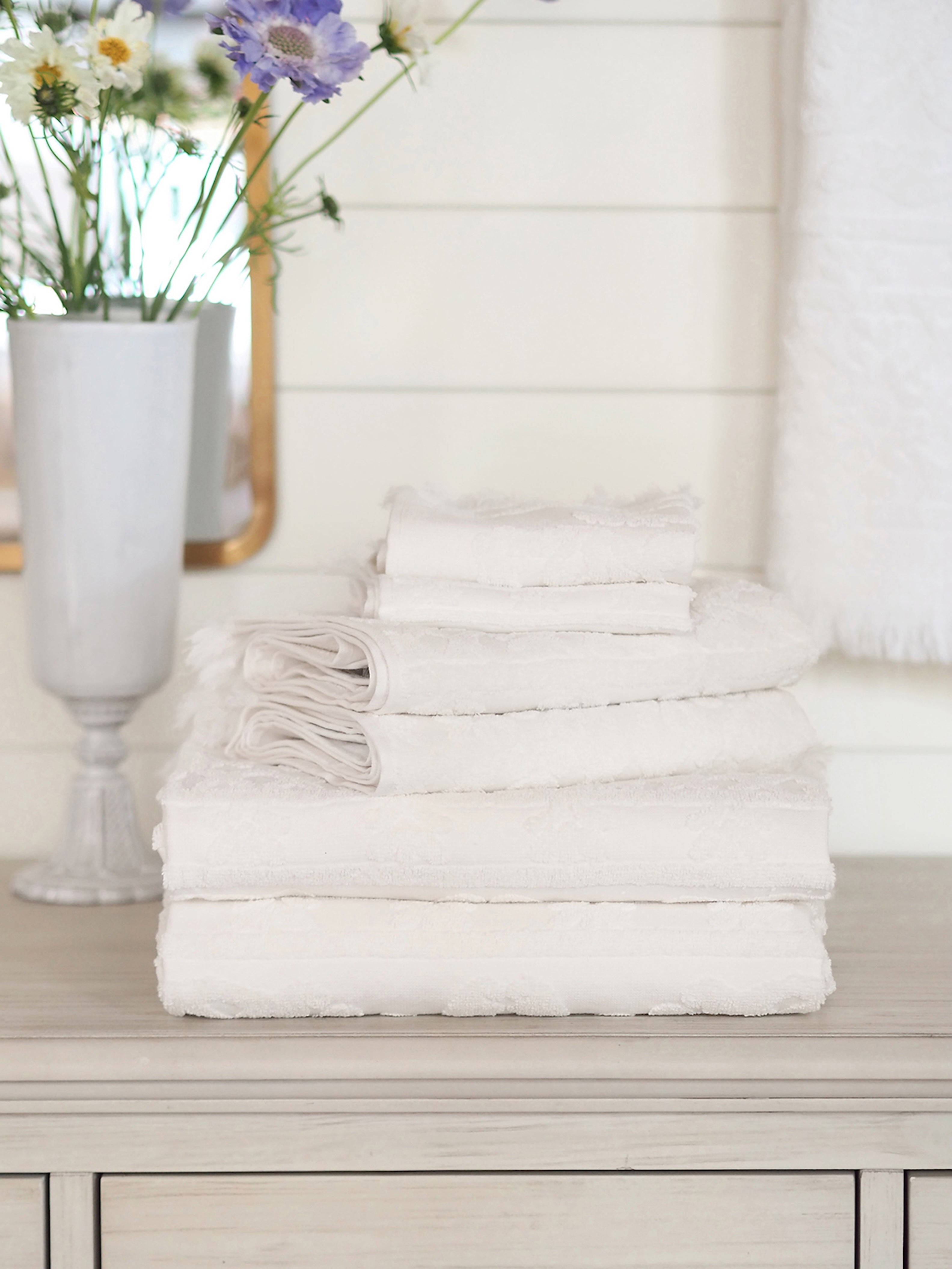 Ubud White Towels | The Cross Decor & Design