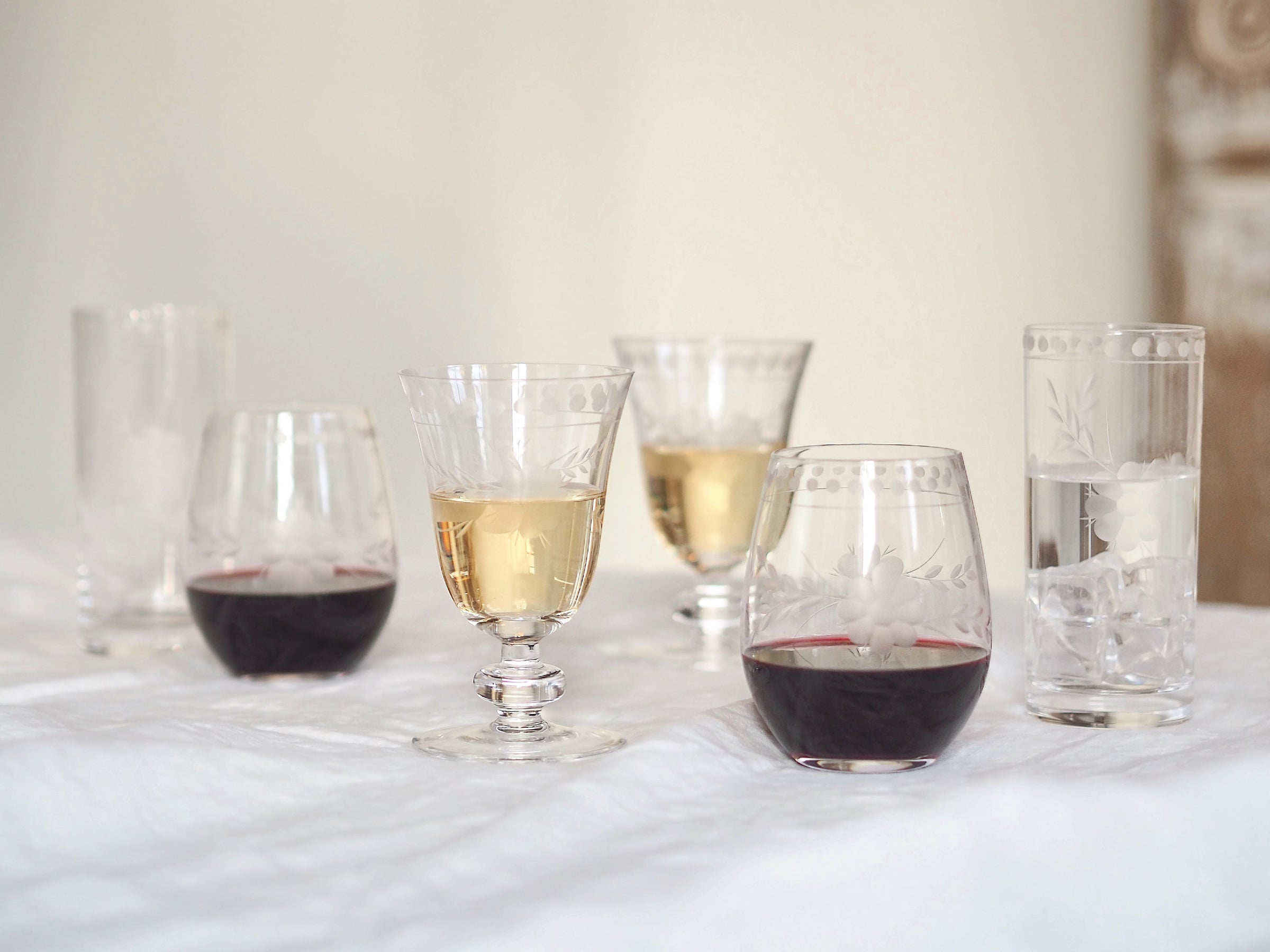 Belle Fleur Glassware Collection