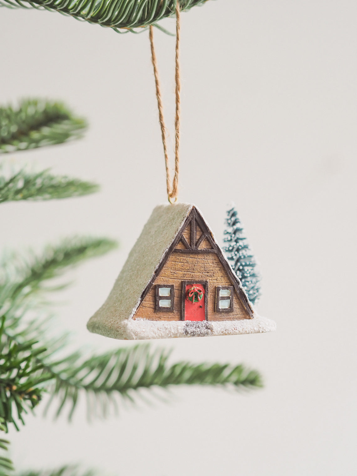 A-Frame Winter House Ornament