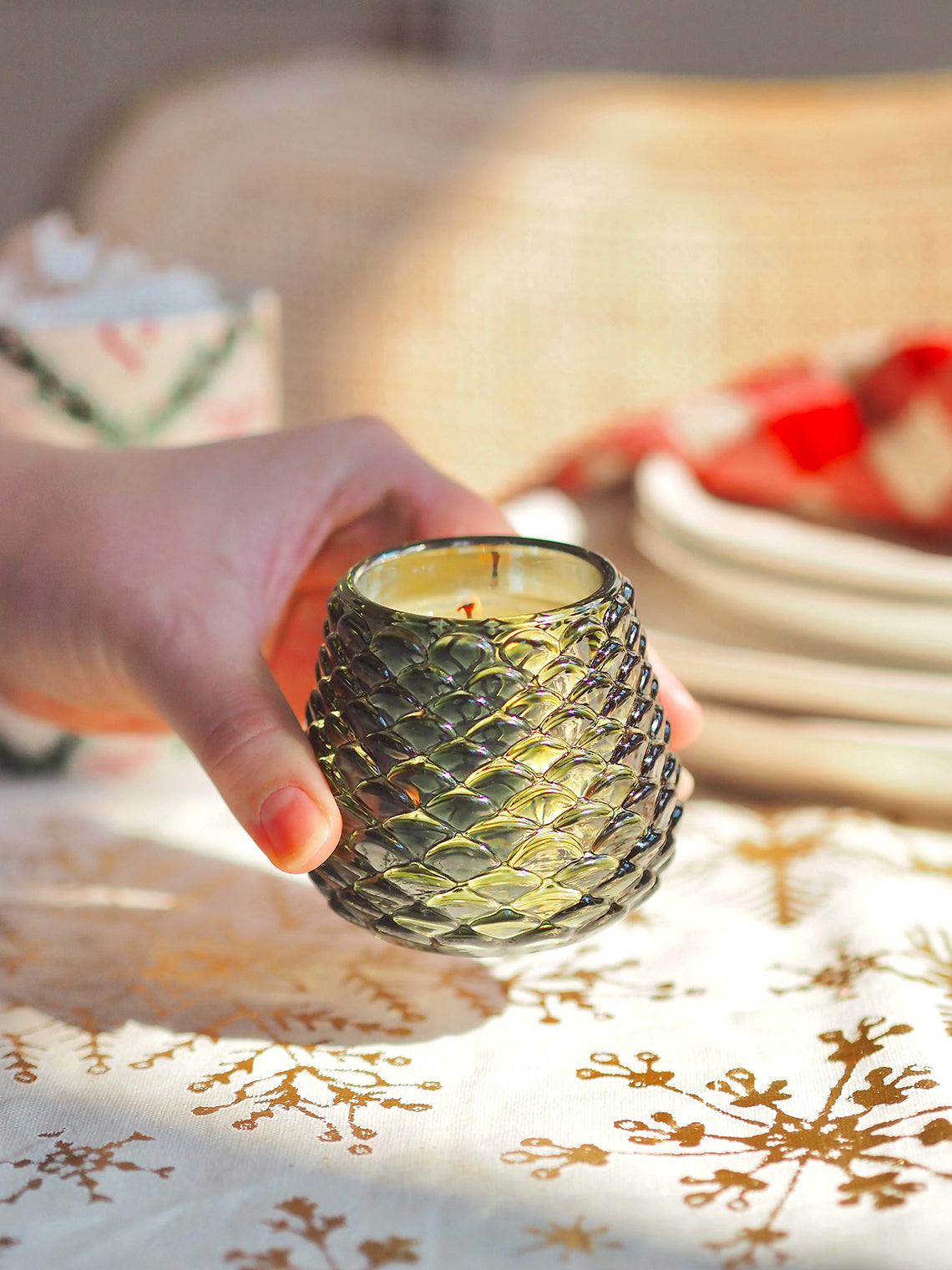 Balsam & Cedar Pinecone Votive Candle
