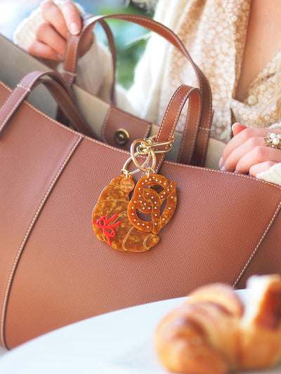 Bow Croissant Bag Charm - The Cross Decor & Design