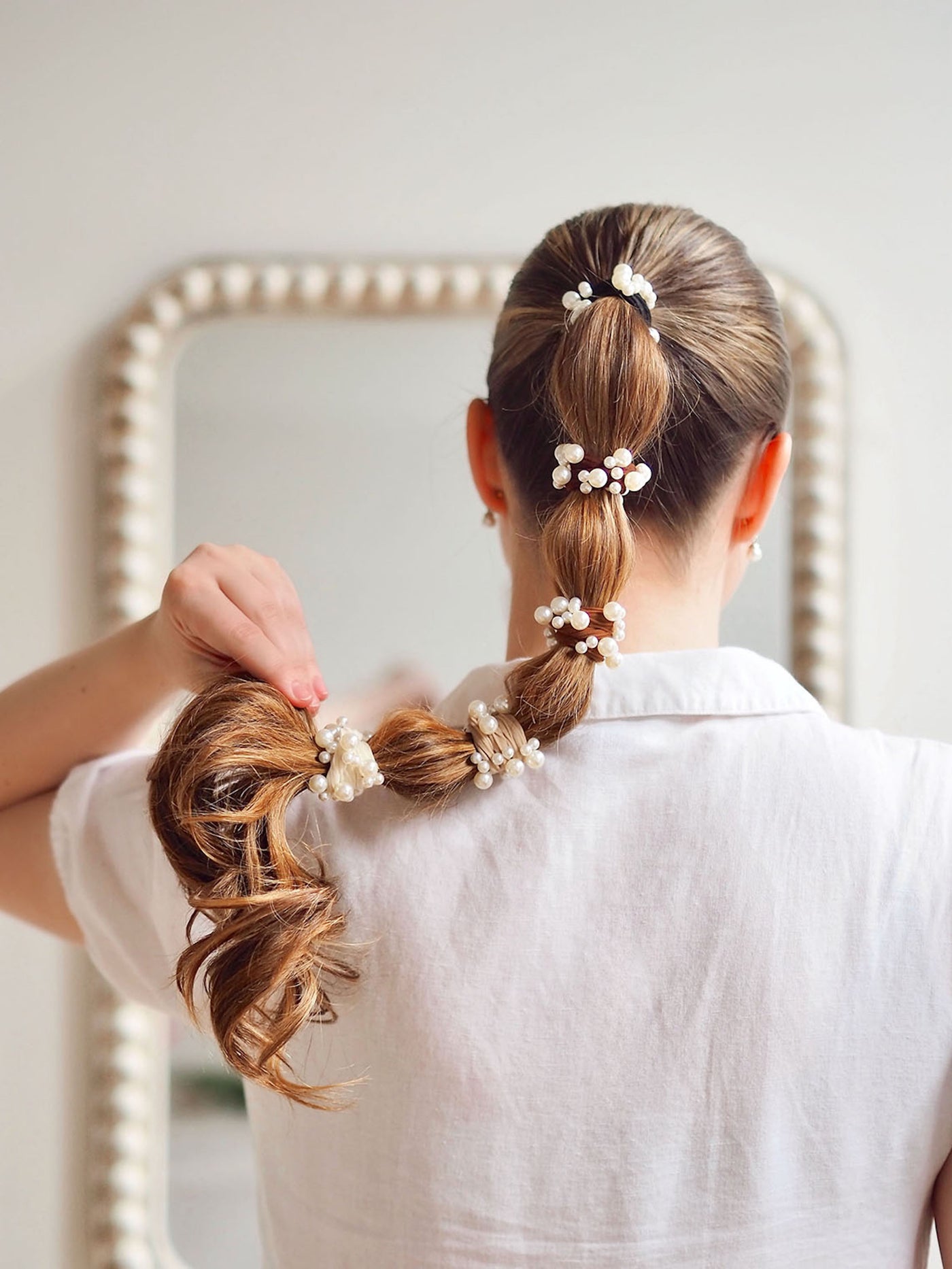 Coastal Pearl Hair Tie | Set of 5 - The Cross Decor & Design