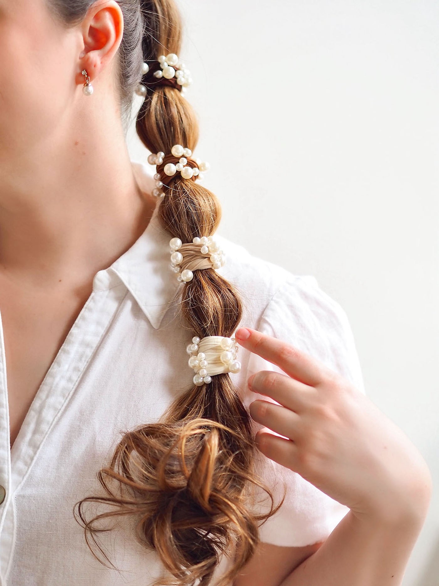 Coastal Pearl Hair Tie | Set of 5 - The Cross Decor & Design