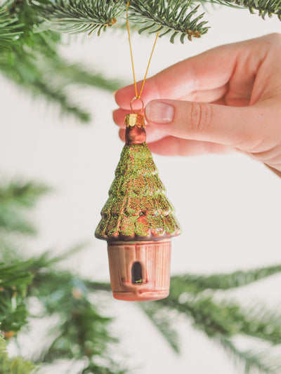 Garden Birdhouse Ornament | Brown