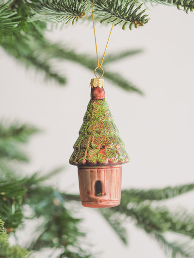 Garden Birdhouse Ornament | Brown