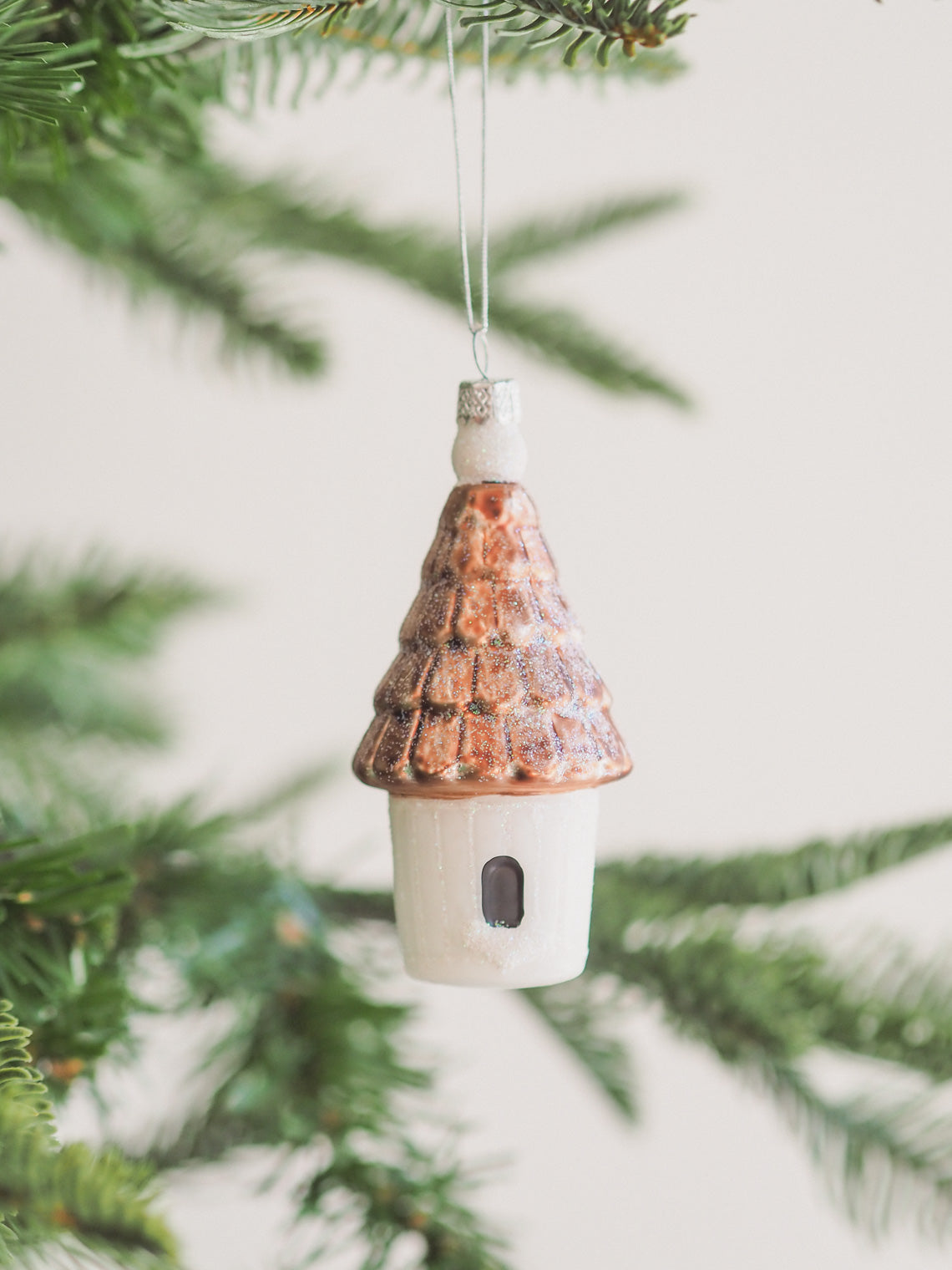 Garden Birdhouse Ornament | White