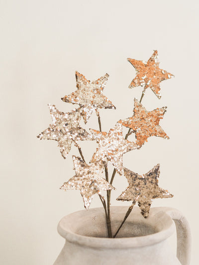 Gold Glitter Star Pick - The Cross Decor & Design