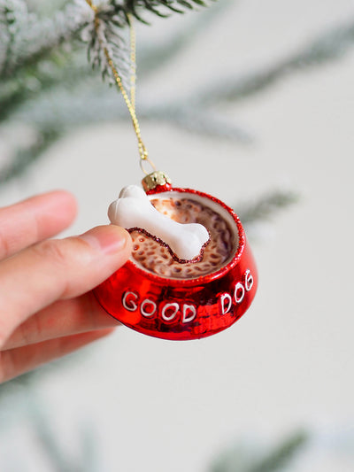 Good Dog Food Bowl Ornament