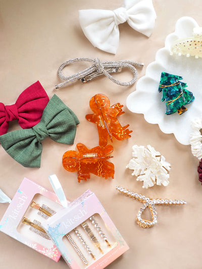 Gingerbread Holiday Claw Clips