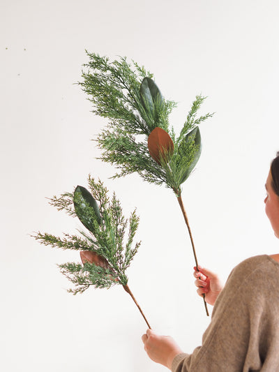Magnolia & Cypress Stem - The Cross Decor & Design