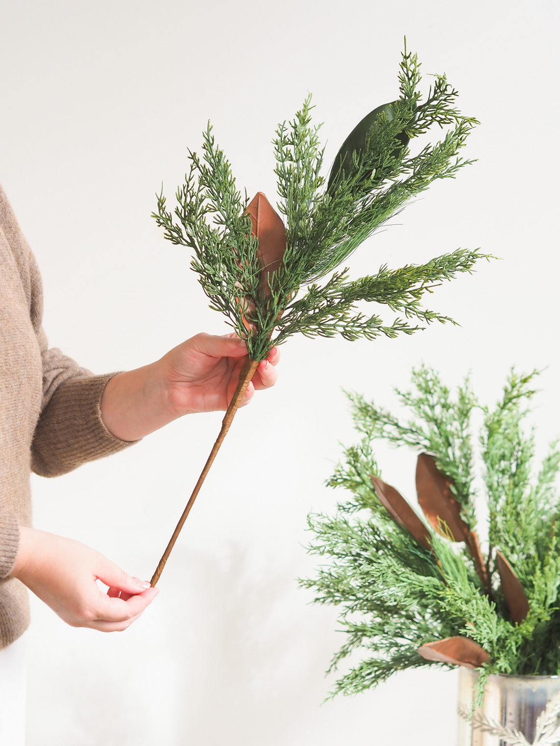 Magnolia & Cypress Stem - The Cross Decor & Design