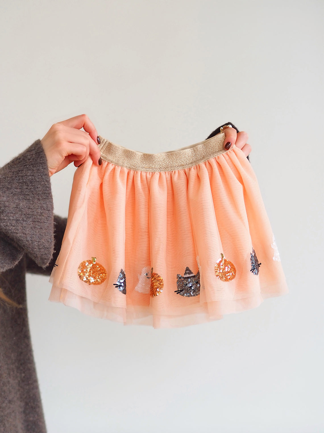Orange Cat And Ghost Tutu Skirt
