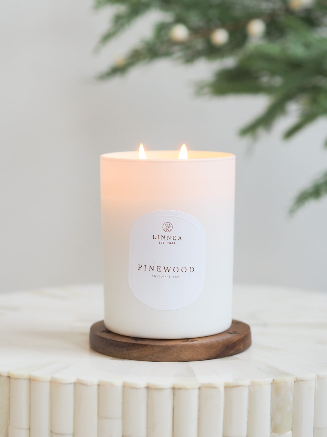 Pinewood 2 Wick Candle