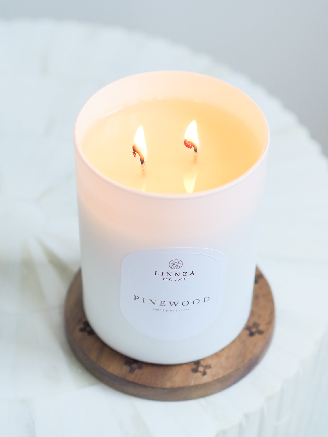 Pinewood 2 Wick Candle