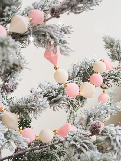 Pink & Cream Geo Garland - The Cross Decor & Design