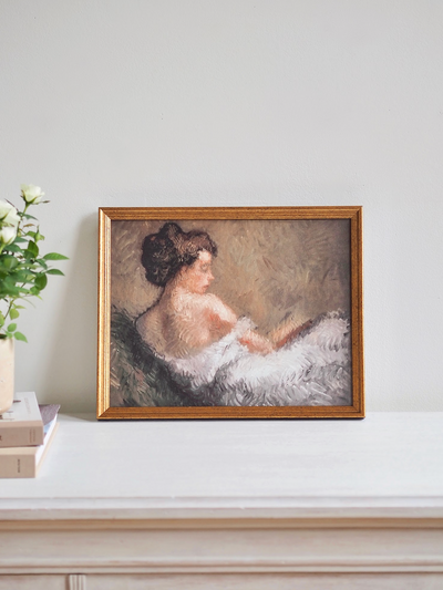 Elegant Recline Framed Canvas Print | 11x14 - The Cross Decor & Design