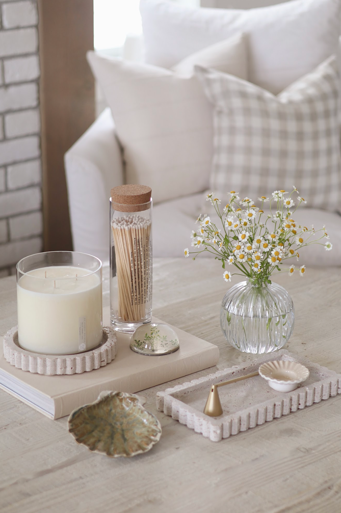 Sahara Travertine Rectangle Tray - The Cross Decor & Design