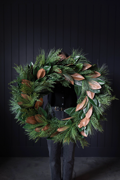 Magnolia & Cypress Wreath - The Cross Decor & Design