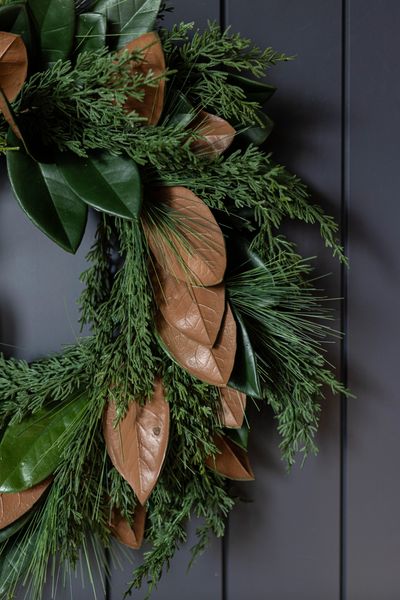 Magnolia & Cypress Wreath - The Cross Decor & Design