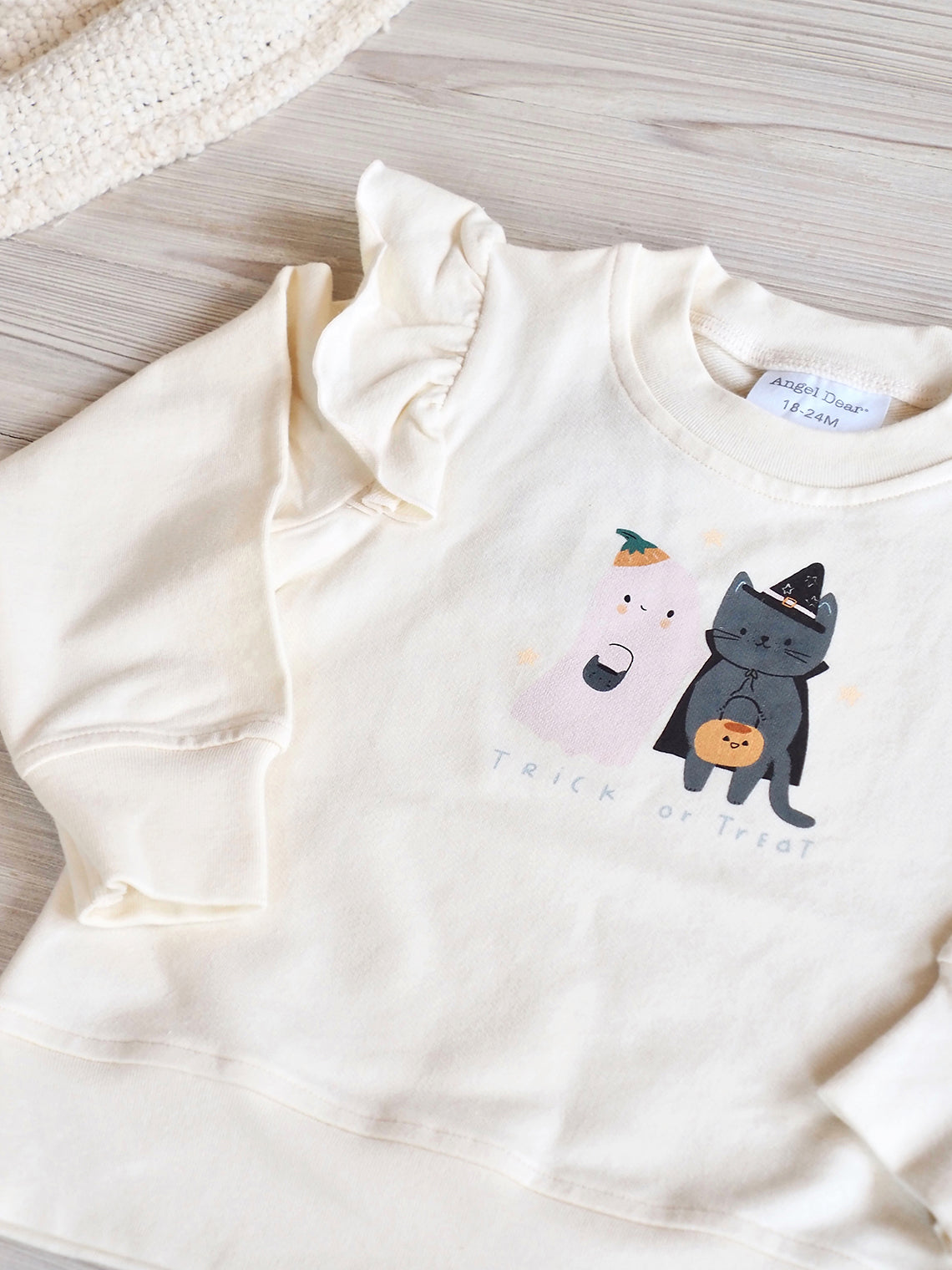 Trick Or Treat Ruffle Sweatshirt