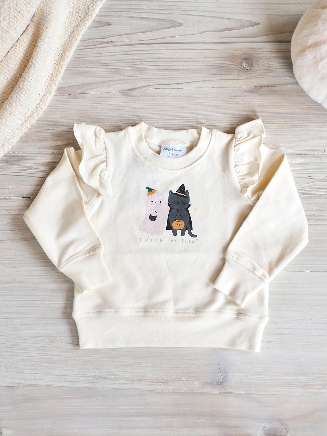 Trick Or Treat Ruffle Sweatshirt