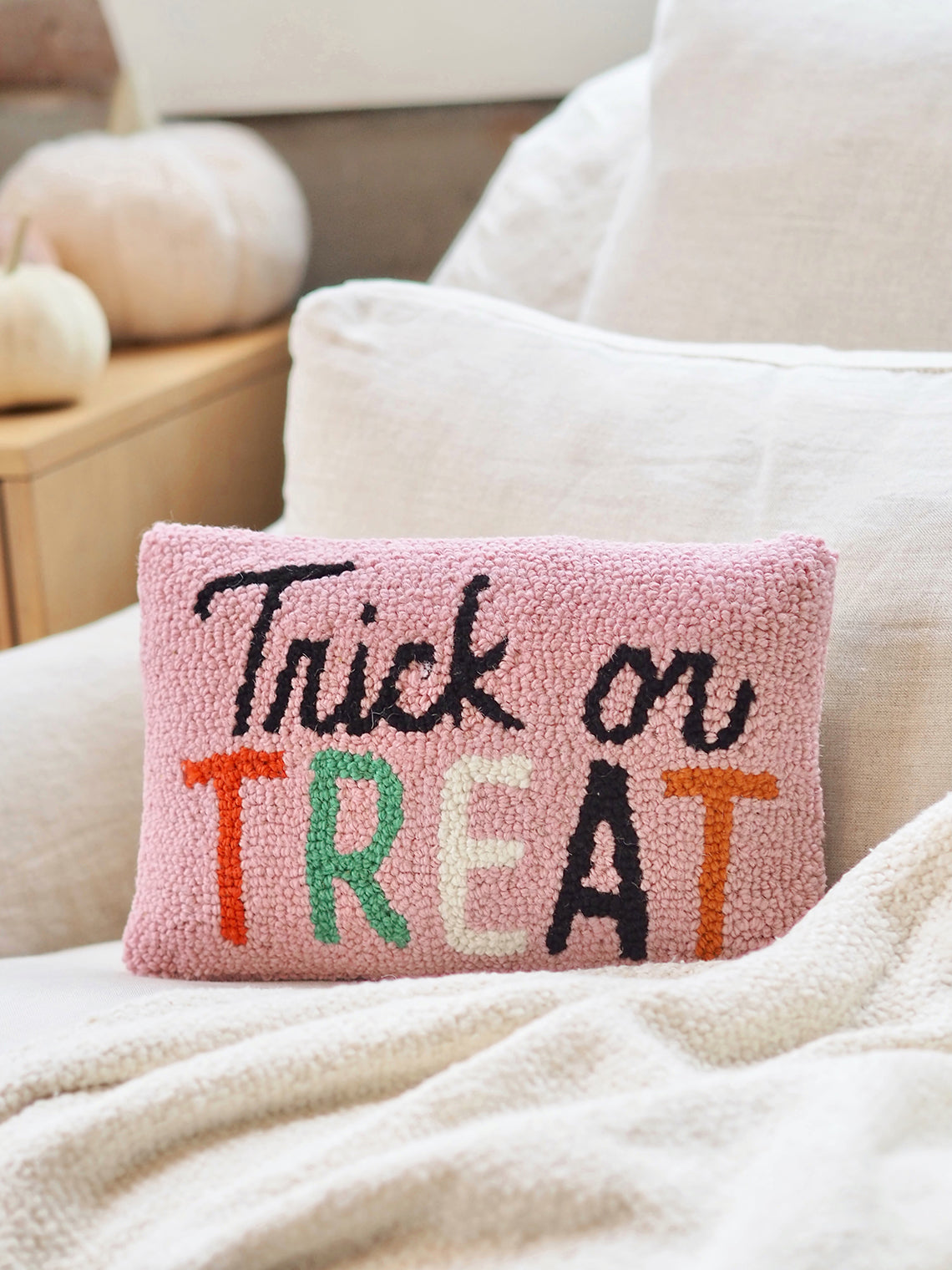 Trick or Treat Hook Pillow 8x12