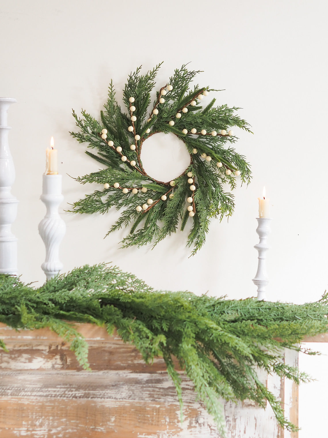 White Plum Berry Wreath - The Cross Decor & Design