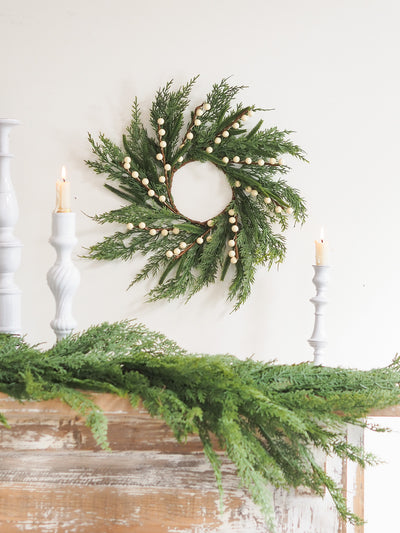 White Plum Berry Wreath - The Cross Decor & Design