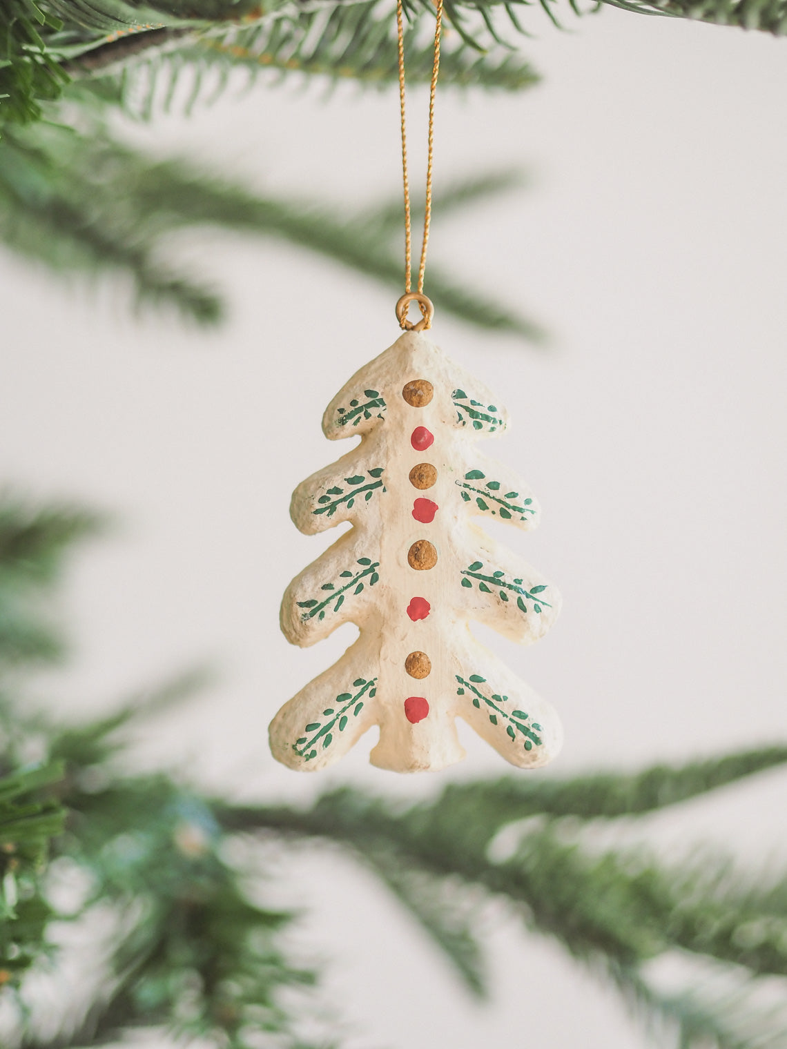 Yuletide Tree Mache Ornament