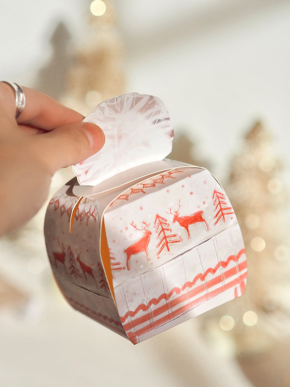 Folding Hat Shaped Gift Boxes Set of 4