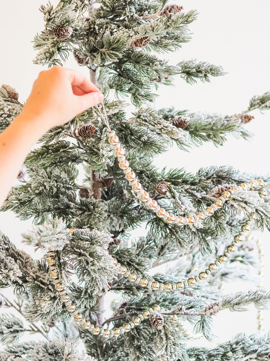 Silver and Gold Beaded Garland
