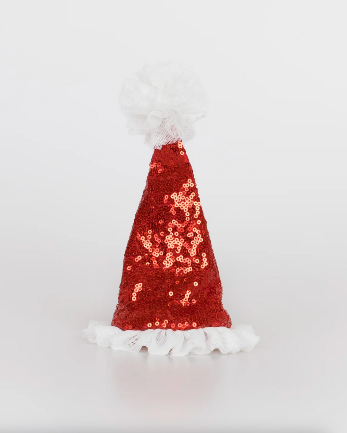 Sequin Santa Hat Hair Clip