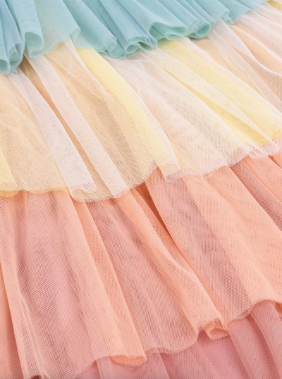 Rainbow Ruffle Princess Dress Up 3-4 Years - The Cross Decor & Design