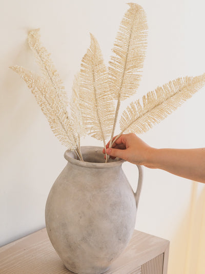 Glittered Pearl Fern Stem - The Cross Decor & Design