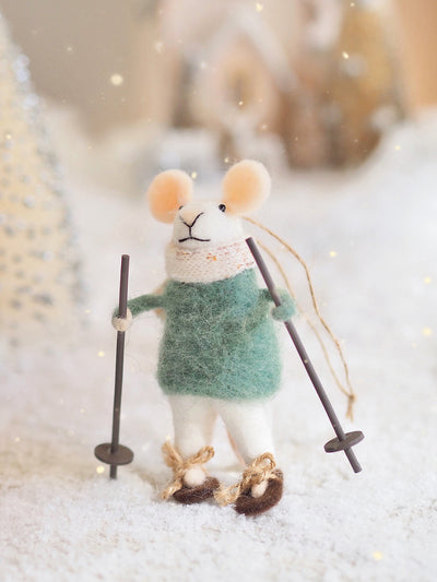 Snowshoe Silas Mouse Ornament