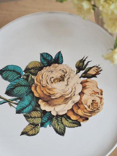 Sepia Rose Platter - The Cross Decor & Design
