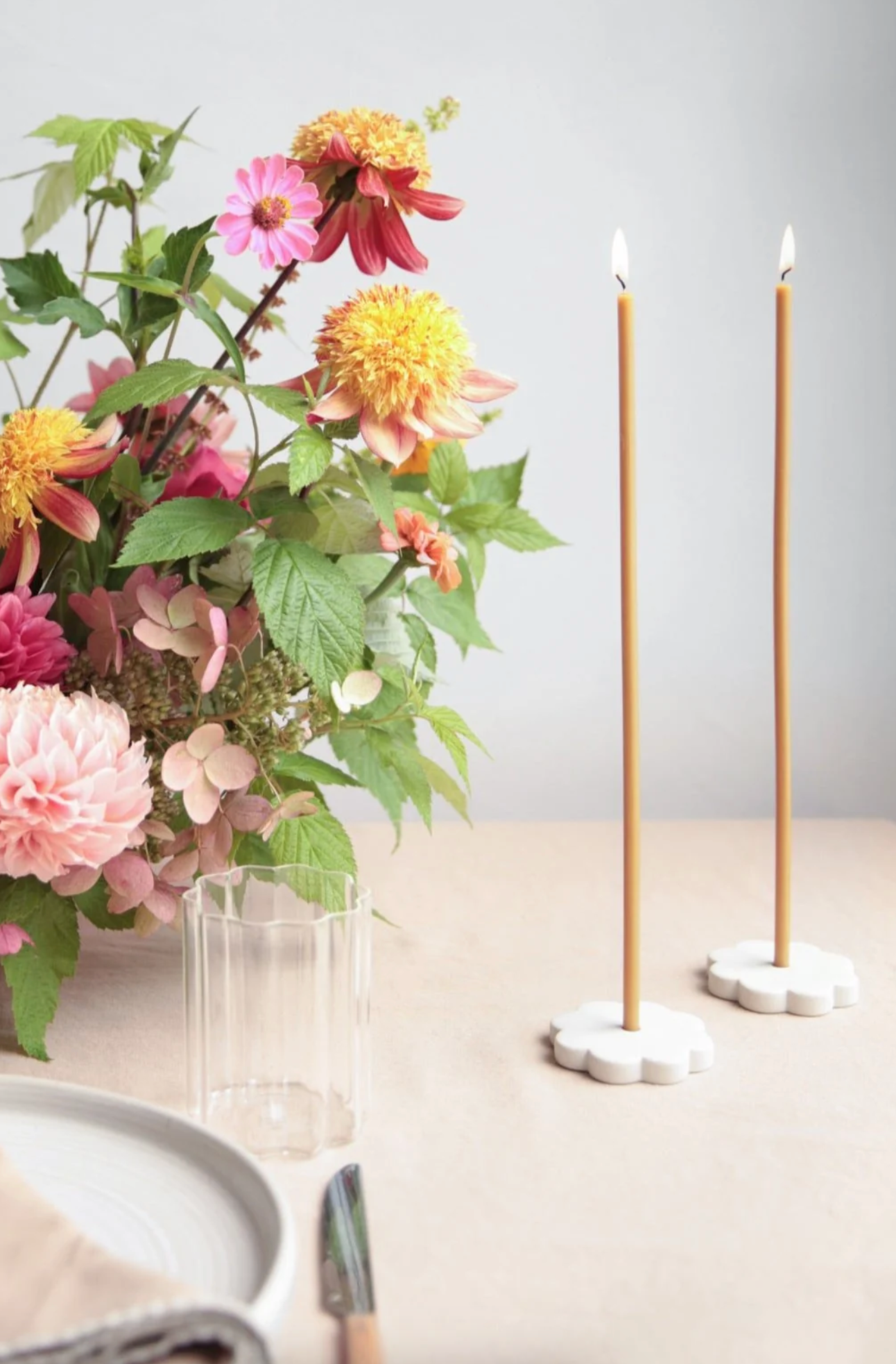 Miel Long Stem Candles - The Cross Decor & Design