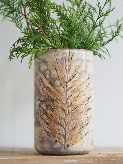 Golden Fern Mercury Vase - The Cross Decor & Design