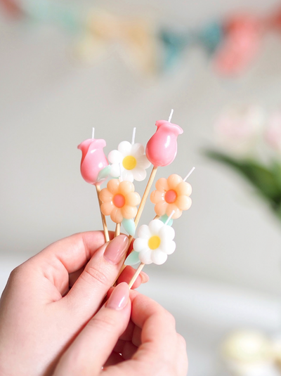 Garden Flower Candles - The Cross Decor & Design