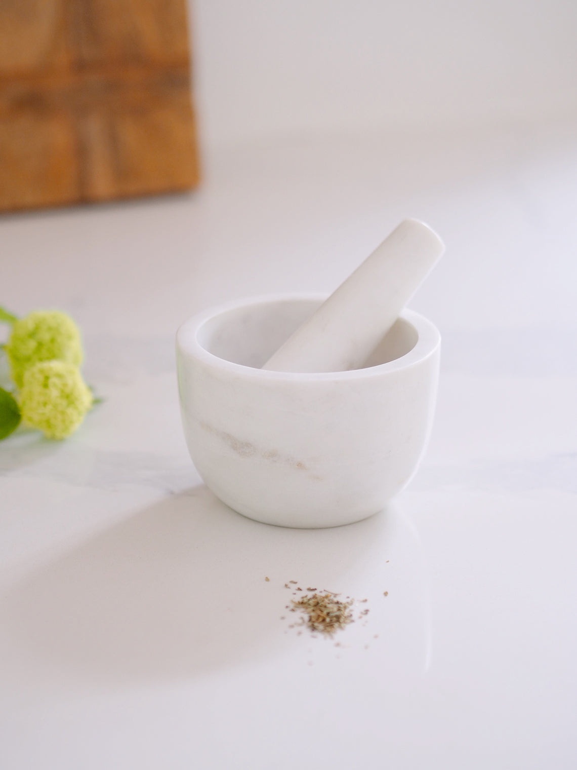 Fresco Marble Mortar & Pestle Set - The Cross Decor & Design