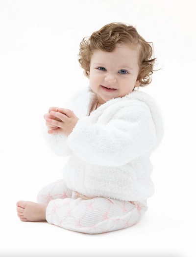 White Chenille Hoodie