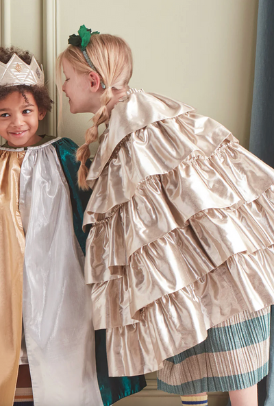 Gold Ruffle Cape - The Cross Decor & Design