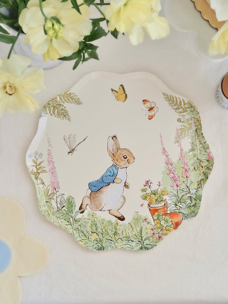 【値下げ】 PETER RABBIT FINGER PLATE DESSERT PLATE PETER RABBIT BLUE