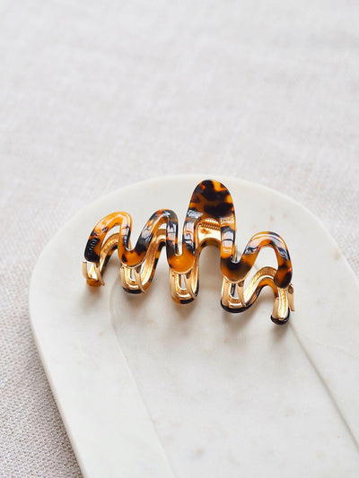 Willow Core Claw Clip | Dark Tortoise - The Cross Decor & Design