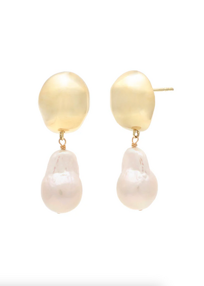 Rosette Pearl Earrings - The Cross Decor & Design