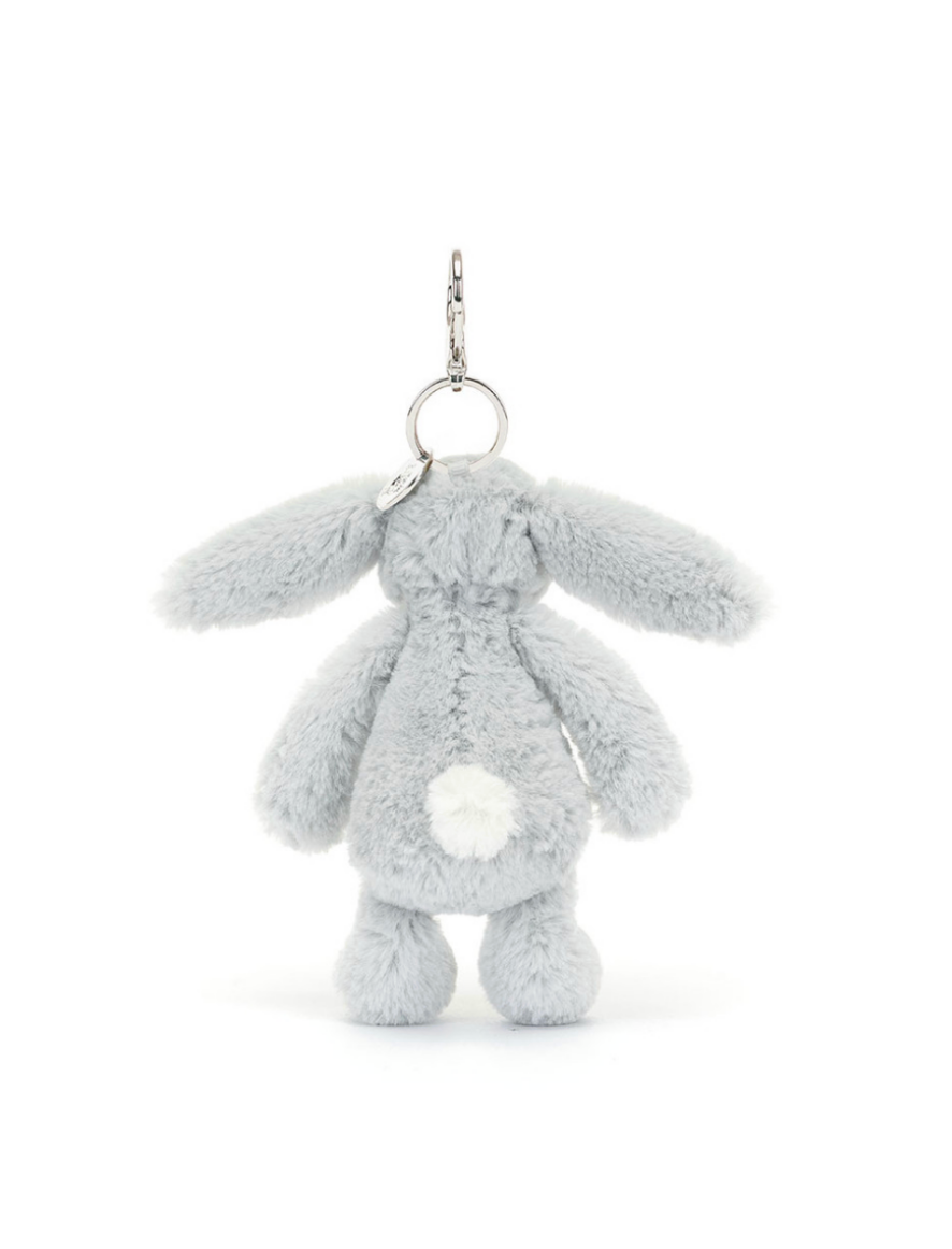 Jellycat Silver Bunny Bag Charm