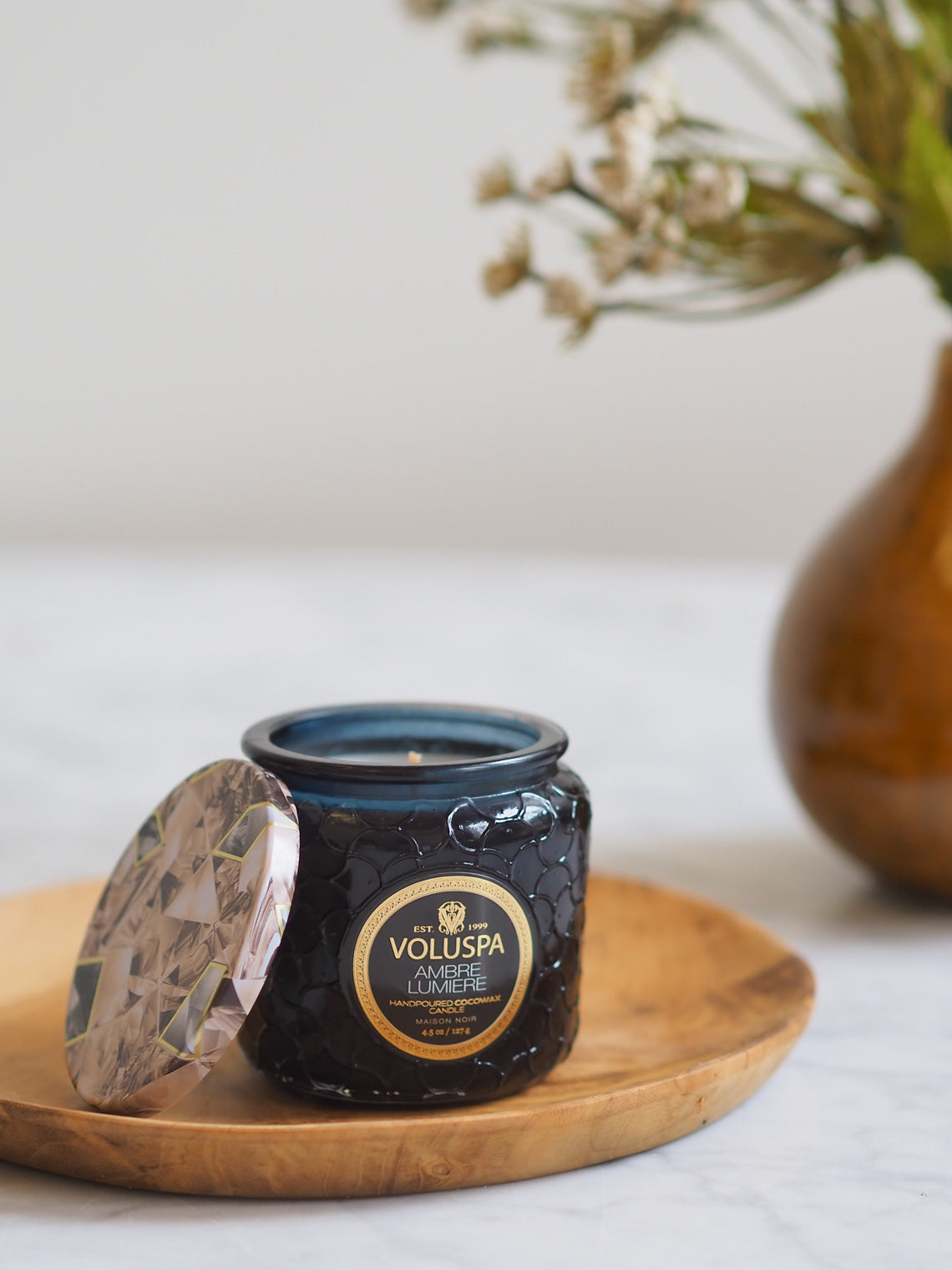 Ambre Lumiere Petite Jar Candle - The Cross Decor & Design