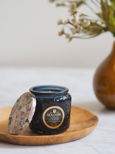 Ambre Lumiere Petite Jar Candle - The Cross Decor & Design